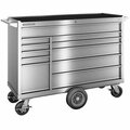 Champion Tool Storage CTS FM Pro Series 20'' x 54'' Stainless Steel 11-Drawer Mobile Storage Cabinet W/ Maintenance Cart 573FMPS5411MC